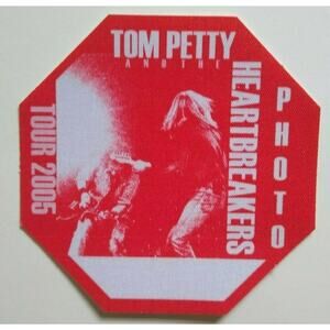Tom Petty And The Heartbreakers Backstage Pass Original Pop Rock Music 2005 Red
